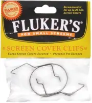 Reptile, Flukers Screen Cover Clips (Small (Tanks up to 29 Gallons))