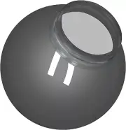 KastLite 6" Smoke Acrylic Lamp Post Globe | 3.14" Screw Neck