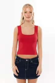 [Supré] Supré - Sleek Kirra Scoop Tank - Lipstick red XS LIPSTICK RED
