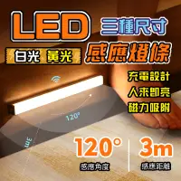 在飛比找蝦皮購物優惠-【現貨】感應式LED燈條 多功能櫥櫃燈 LED充電感應燈 人