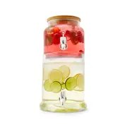 Stacking Drink Dispenser with Bamboo Lid