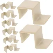 ERINGOGO 20pcs Crib Plastic Shelf Supports Bed Rail Hooks Bed Frame Support Legs Frame Center Heavy Duty Hardware Wooden Mounting