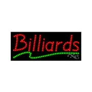 NEW “BILLIARDS" 27x11 UNDERLINED SOLID/ANIMATED LED SIGN W/CUSTOM OPTIONS 20211