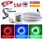 1M RGB COB Strip Light 576 LED USB 5V Bluetooth Phone Remote Control Flexible