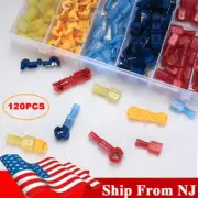 T-type Terminals Connector Wire Splicing Combination Kit Quick Disconnect 120PCS (for: Daihatsu)