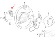 MINI COOPER R50, R53 Steering Wheel Radio Switch 61311172233 1172233 NEW GENUINE