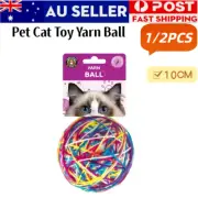 Cat Toy Yarn Ball Fun Game Exercise Scratching Chewing Interactive Kitten Toy AU