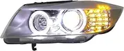 Car Accessories Headlight Assembly LED Lights Lamp DRL Signal Plug And Play Daytime Running Compatible With BMW 3 Series E90 2003-2009