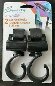 2 New Dreambaby Strollerbuddy Ezy-Fit Stroller Walker Hooks Bag Holders