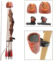 Archery Arrow Quiver Quick Release for Recurve Bow Longbow Hunting 6 Arrows