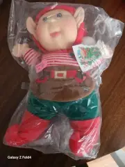 Vintage 1992 Cabbage Patch Kids Doll Holiday Edition Elf K-Mart Nwt No Box