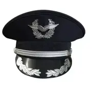 Men Formal Army Fancy Dress Hat Captain Military Costume Police Performance Cap