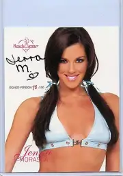 2004 BENCHWARMER JENNA MORASCA JUMBO BOX TOPPER AUTOGRAPH # 78/100