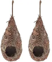 kowaku Handwoven Nesting House for Parrots, Canaries, Cockatiels and Other Birds, 7 x 15cm