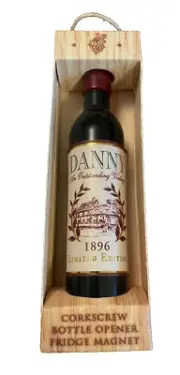 Wine cellar personalized corkscrew, bottle opener & fridge magnet- Danny Name