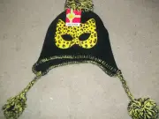 Joe Boxer Leopard Kitty Mask Hat Cap NWT Stocking beanie Skull OSFM