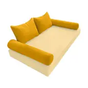 |SLIPCOVER ONLY| S4 Outdoor Bolster Backrest Pillow Covers Pipe Trim Full AD108
