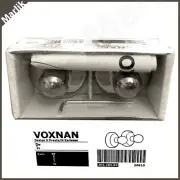( 2 pack ) IKEA VOXNAN Hook Bathroom Hook, Chrome Plated, 203.285.82, NEW