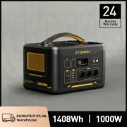 Portable Power Station 1408WhSolar Generator 1000WConstant-Power LiFePO4 Battery