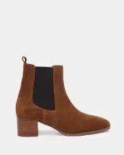 Shelly Shen Jords/Toffee Suede Womens Boots 08