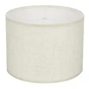 1Set Drum Lamp Shades for Table Lamps, 13"x13"x10" Linen Lampshade, Light Beige