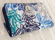 Vera Bradley RFID Turnlock Wallet Santiago Large Quilted Cotton NWT MSRP $54