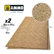 AMM8839 AMMO by Mig - Create Cork Medium Grain 2mm (2 sheets)