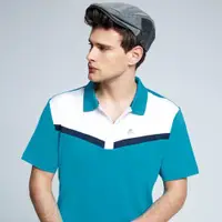 在飛比找ETMall東森購物網優惠-Spar彈性布男版短POLO衫S198215土耳其藍