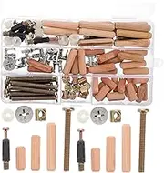 Amosfun Complete Bunk Bed Hardware Set 95 Pcs Screws Nuts Sockets for Rv Furniture Crib Parts Double Beds Replacement