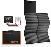 200W 12V Portable Foldable Solar Panel with MPPT Solar Regulator High Efficiency Power for Camper, Caravan, Off Grid Applications