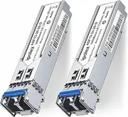 ipolex 1.25G SFP Transceiver, 1000Base-LX 1310nm 20km Singlemode LC Mini-Gbic Module Compatible with HP-ProCurve J4859A/ J4859B/ J4859C/ J4859D. Pack of 2