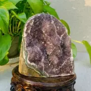 930g Natural Amethyst Geode Mineral Specimen Crystal Quartz Energy Decoration
