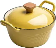 Enameled Cast Iron Dutch Oven,2.2 QT Dutch Oven Pot with Lid and Dual Handles,Non-Stick Ovenproof Enamelled Casserole Pot for Bread Making, Braiser, Cooking, Gifts for Family,Safe for All Cooktops