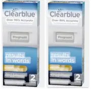 2 Pack Clearblue Digital Pregnancy 2 Tests Expires 08/30/2025
