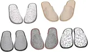 5 Pairs Slippers Men Slipper Hospitality Shoes Womens Slipper Shoes Indoor Shoes Portable Footwear Hotel Shoes Anti Slipper Pantoufles Hotel Slipper Shoes for Men Home Shoes Canvas