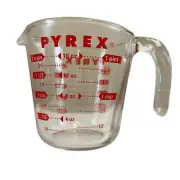 Vintage Pyrex Measuring 1 Pint Jug with ml and Oz Markings on Side Micro and Fri