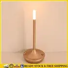Creative Desk Lamp Touch Control Iron Art Bedside Table Lamp for Home (gold) .