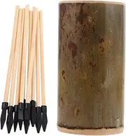 iplusmile 1 Set Bamboo Pot Throwing Game Training Arrows Outdoor Games for Adults Holiday Party Games Arrows Gadgets for Outdoor Fake Arrows