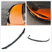 1Set Black Front Spoiler+Rear Trunk Spoiler For Mazda 3 Axela 2020 Carbon Fiber