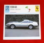 1968-73 Ferrari 365 GTB/4 "Daytona" - Edito-Service, SA collector card