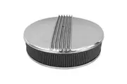 Mooneyes Finned Aluminium Air Cleaner Suit 5-1/8" Carburettor, 14" x 3"