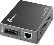 TP-Link 10/100Mbps Single-Mode Media Converter, Auto-negotiation of Half-Duplex / Full-Duplex transfer mode, Fiber Distance Extension Up to 20km (MC110CS)