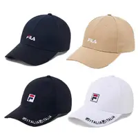 在飛比找ETMall東森購物網優惠-FILA 帽子 老帽 棒球帽 刺繡 純棉 台灣製 Logo/