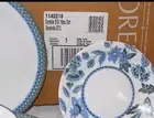 18 Pc New Corelle Vitrelle VERANDA DTC Blue Floral Dinnerware Set in Box (B)