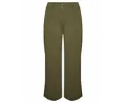 KATIES - Womens Pants / Trousers - Slash Pocket Crop Pant - Green