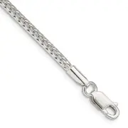 8 Inch Sterling Silver 2.5mm Diamond-Cut Round Franco Chain
