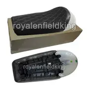Fit For Royal Enfield GT & Interceptor 650 D7 Leather Single Seat & White Cowl
