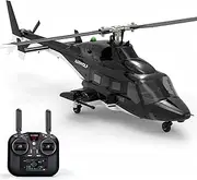 F02S RC Helicopter for Adults, 2.4G 8CH Flybarless Military Helicopter with 6G/3D Stunt Mode, Optical Flow Localization & GPS Positioning,1 Battery