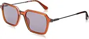 [Police] SPLL10 Glasses, Shiny TRANSP.Brown, 52 for Men, Shiny Transp.brown, 52