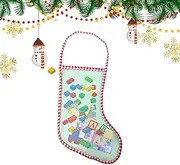 Mesh Christmas Stockings to Fill,Long Christmas Socks Candy Bag | Long Winter Festival Shampoo Bar Storage Pouches Tree Ornament